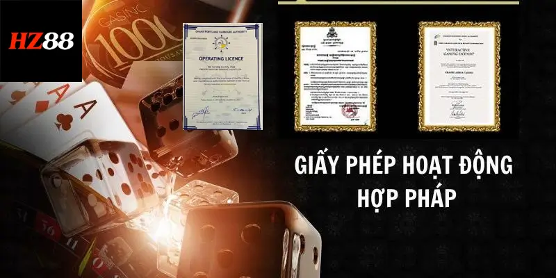 HZ88 🥇 Trang Chủ Nhà Cái Uy Tín Top Đầu 2025 ĐK +88K 5 Giấy phép hoạt động mà HZ88 đang sở hữu